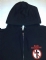 Zipped hoodie with crossbuster - Front (Close-Up) (775x1000)